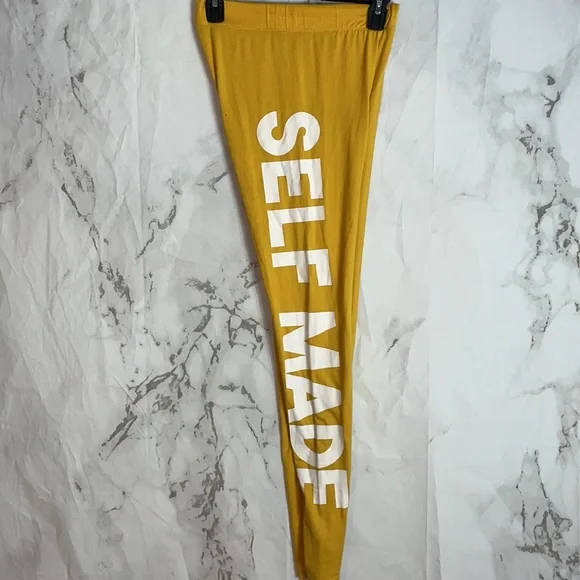 Rue 21 yellow self made leggings z8 - Picture 3 of 5